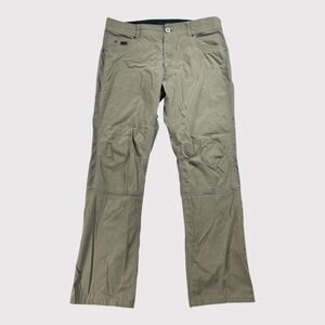 Kuhl Radikl Pants Mens 36x31 Breen Khaki Hiking Trekking Technical Stretch STAIN
